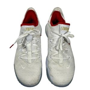 Nike Lebron James XVI 16 Low Draft Night White Metallic Gold CI2668-100 Sz 10.5